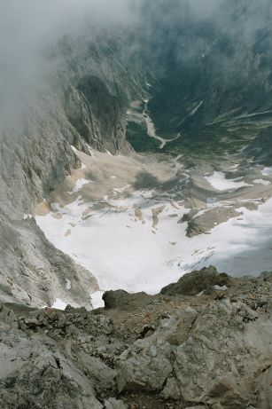 Höllentalferner über dem Höllental